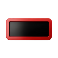 rectangle bouton 3d élément png