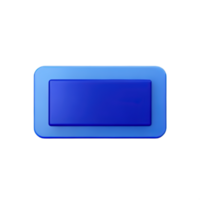 rectangle bouton 3d élément png