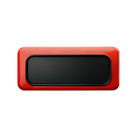 rectangle Button 3d element png