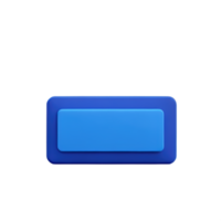 rectangle Button 3d element png