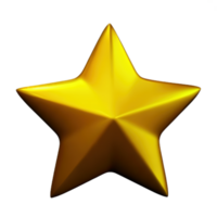 3D Floating Element Star Icon png