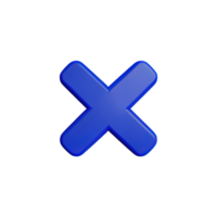 3d icon cross mark png