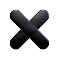 3d icon cross mark png