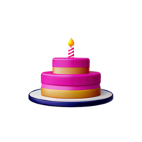 Cake 3D element png