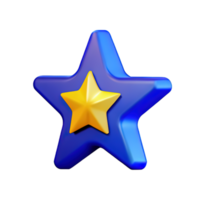 3D Floating Element Star Icon png