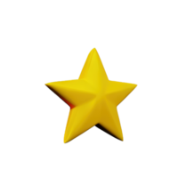 3D Floating Element Star Icon png