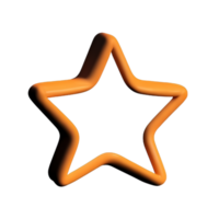 3D Floating Element Star Icon png