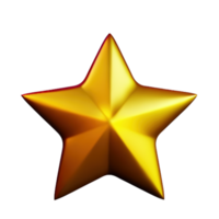 3D Floating Element Star Icon png