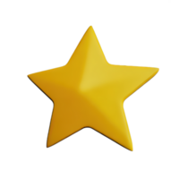 3d flotante elemento estrella icono png