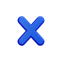 3d icon cross mark png