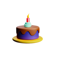 Cake 3D element png