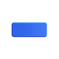 rectangle Button 3d element png