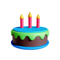 Cake 3D element png