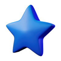 3d flotante elemento estrella icono png