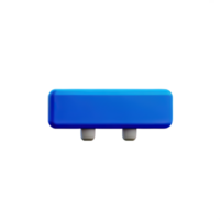 rectangle Button 3d element png