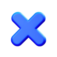 3d icon cross mark png