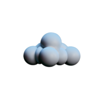nube 3d elemento png