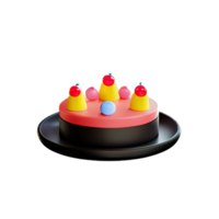 Cake 3D element png