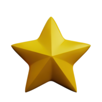 3D Floating Element Star Icon png