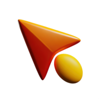 Cursor 3d element png