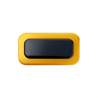 rectangle Button 3d element png