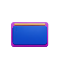 rectangle Button 3d element png