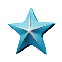 3d flotante elemento estrella icono png