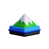 berg 3d illustration png