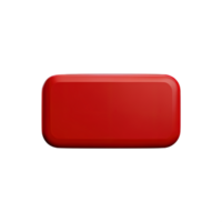 rectangle Button 3d element png