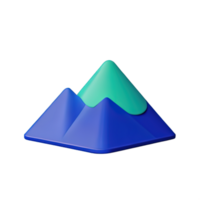 berg 3d illustration png