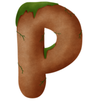 Rocky mountain P alphabet capital letter png