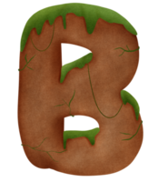 Rocky mountain B alphabet capital letter png