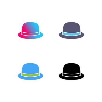 icono de vector de sombrero
