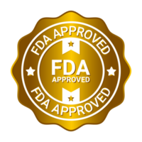 FDA Aprroved Label, Stamp, Badge, Seal, Sticker, Tag, Food And Drug Administration Badge, 3D Realistic Shiny And Glossy Badge For CBD Label Design Elements png