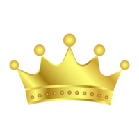 Golden King And Queen Crown Icon, Royals Princes Crown Symbol, Design Elements, Wealth and Expensive Sign png