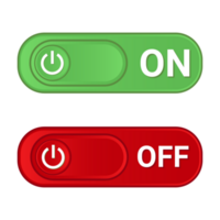 On Off Slider, Set Power On Off Switch Button, On and Off Slider, Shutdown Symbol, Slider On Off Push Button, 3D Realistic Glossy And Shiny Glowing Energy Icons png