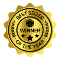 Best Seller Of The Year Winner Badge, Emblem, Label Seal, Rubber Stamp For Business And Shopping Rating Symbol, Top Seller Of The Year Badge png