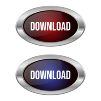 Download Button Flat With 3D Realistic Shiny Button For Mobile Apps And Website, Download Arrow Icon For Progess Graphic Elements Reflection png