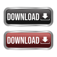 Download Button Flat With 3D Realistic Shiny Button For Mobile Apps And Website, Download Arrow Icon For Progess Graphic Elements Reflection png