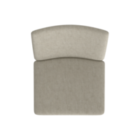 Armchair for home and office on a transparent background. isolated object png. 3D rendering png