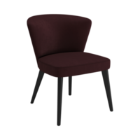 Armchair for home and office on a transparent background. isolated object png. 3D rendering png