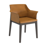 Armchair for home and office on a transparent background. isolated object png. 3D rendering png