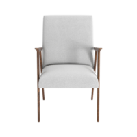 Armchair for home and office on a transparent background. isolated object png. 3D rendering png