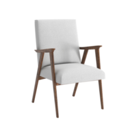 Armchair for home and office on a transparent background. isolated object png. 3D rendering png