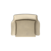 Armchair for home and office on a transparent background. isolated object png. 3D rendering png