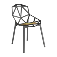 Armchair for home and office on a transparent background. isolated object png. 3D rendering png