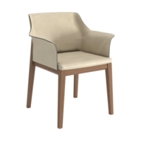 Armchair for home and office on a transparent background. isolated object png. 3D rendering png
