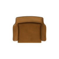 Armchair for home and office on a transparent background. isolated object png. 3D rendering png