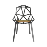 Armchair for home and office on a transparent background. isolated object png. 3D rendering png