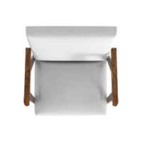 Armchair for home and office on a transparent background. isolated object png. 3D rendering png